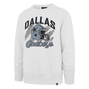 Dallas Cowboys 47 Brand Shader Crewneck Large White