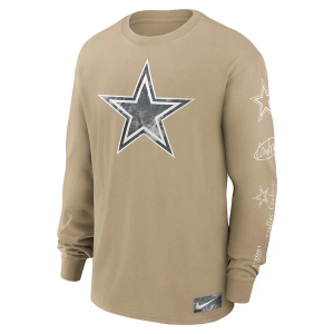 Dallas Cowboys Nike Max90 Statement Long Sleeve T-Shirt Large Tan