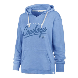 Women's Dallas Cowboys 47 Brand Lumin Hoodie Small Blue