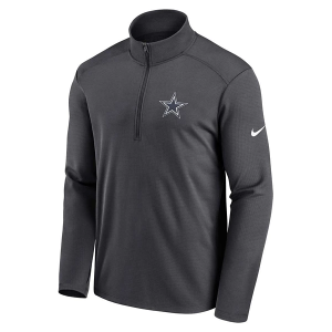 Dallas Cowboys Nike Pacer Long Sleeve 1/2 Zip Small Anthracite