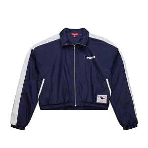 Dallas Cowboys Women's Mitchell and Ness Nylon Mid Athletic Jacket Small Navy