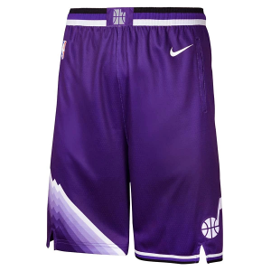 Kids' Utah Jazz Nike 2023 City Edition Replica Shorts Large Purple