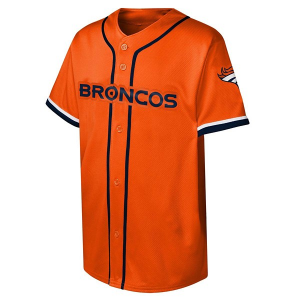 Denver Broncos Genuine Stuff Fashion Kids' Jersey Large Orange