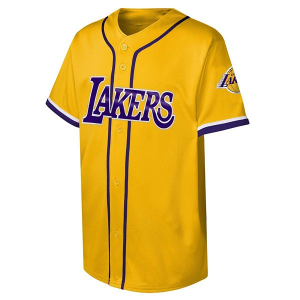 Kids' Los Angeles Lakers Genuine Stuff Fashion Jersey Large Yellow