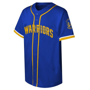 Kids' Golden State Warriors Genuine Stuff Fashion Jersey Large Blue