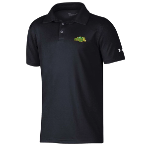North Dakota State Bison Under Armour Boop Kids' Polo Large Black