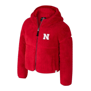 Colosseum Girls' Nebraska Cornhuskers Sherpa Jacket