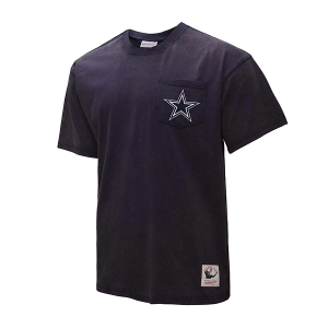 Dallas Cowboys Mitchell and Ness Fadeaway T-Shirt Medium Navy