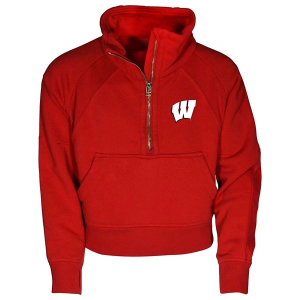 Wisconsin Badgers Garb Kids Girls' 1/4 Zip Medium Red