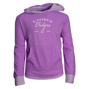 Wisconsin Badgers Garb Kids Girls' Hoodie Large Purple