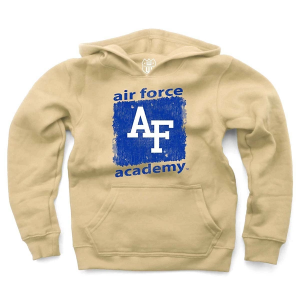 Air Force Falcons Wes and Willy Kids Hoodie XLarge Stone
