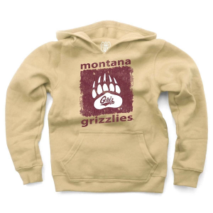 Montana Grizzlies Wes and Willy Kids Hoodie XLarge Stone
