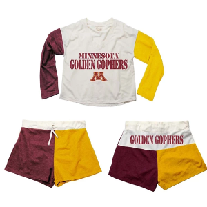 Wes and Willy Kids' Minnesota Golden Gophers T-Shirt & Short Set