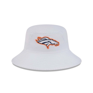 Kids' Denver Broncos New Era 2024 Training Camp Bucket Hat One Size White