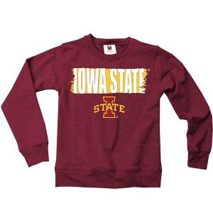 Iowa State Cyclones Wes and Willy Kids Crew Medium Maroon