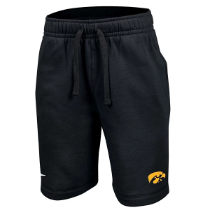 Iowa Hawkeyes Nike Iowa Club Fleece Kids' Shorts XLarge Black