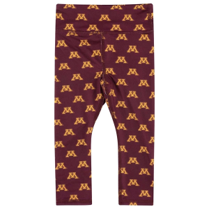 Minnesota Golden Gophers ZooZatZ Girls' All Over Joggers Toddler Joggers 5T Maroon