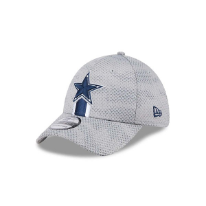 Dallas Cowboys New Era 2024 Sideline 39Thirty Flexfit Hat S/M Grey Heather