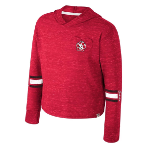 South Dakota Coyotes Colosseum Kids Girls' Hoodie XSmall Red