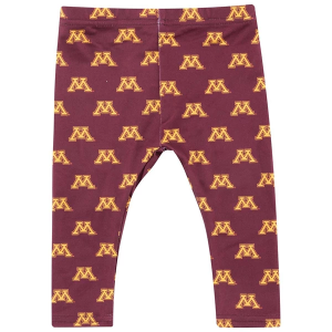 Minnesota Golden Gophers ZooZatZ Girls' All Over Joggers Baby Joggers 0/3 mo. Maroon
