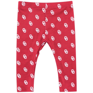 Oklahoma Sooners ZooZatZ Girls' All Over Joggers Baby Joggers 0/3 mo. Crimson