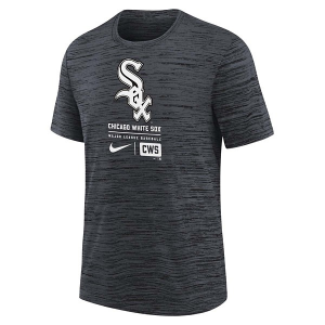 Kids' Chicago White Sox 2024 Velocity Legend Logo T-Shirt Large Black