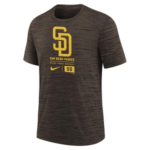 Kids' San Diego Padres 2024 Velocity Legend Logo T-Shirt Large Cinder