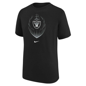 Kids' Las Vegas Raiders Nike 2024 Legend Icon T-Shirt Medium Black