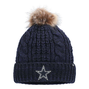 Women's Dallas Cowboys 47 Brand Women's Meeko Pom Beanie One Size Navy