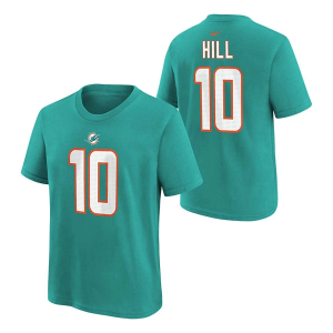 Kids' Miami Dolphins Nike Tyreek Hill #10 Fuse T-Shirt XLarge Teal