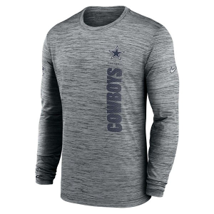 Dallas Cowboys Nike 2026 Sideline Velocity Long Sleeve T-Shirt Medium Dark Grey Heather