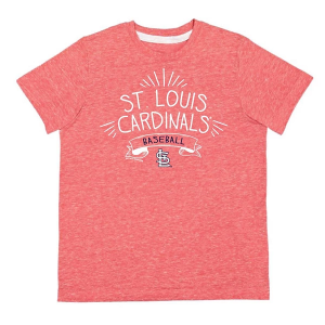 Kids' Girls' St. Louis Cardinals Melange Pops T-Shirt XLarge Red