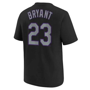 Kids' Colorado Rockies Kris Bryant #23 Name & Number T-Shirt XLarge Black