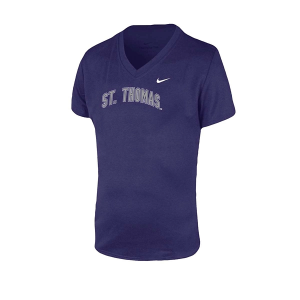 St. Thomas Tommies Nike Girls' Legend Kids' T-Shirt XLarge Purple