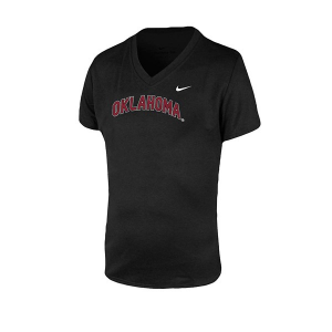 Oklahoma Sooners Nike Girls' Legend Kids' T-Shirt Large Black