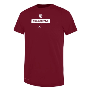Oklahoma Sooners Nike Team Issued Kids' T-Shirt 7 Crimson