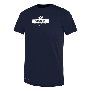 BYU Cougars Nike Team Issued Legend Kids' T-Shirt 5 Navy