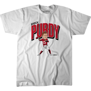 BreakingT Kids' Brock Purdy Caricature T-Shirt