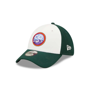 Kids' Colorado Rockies New Era City Connect 39Thirty Adjustable Hat One Size Black