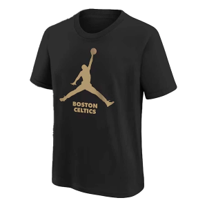 Kids' Boston Celtics Essential Jordan T-Shirt Small Black