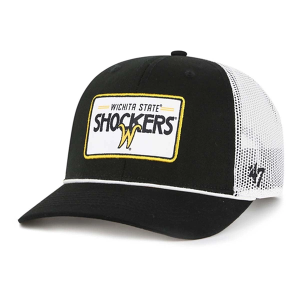 Wichita State Shockers 47 Brand Rhett Trucker Hat Kids' Snapback Hat One Size Black/White