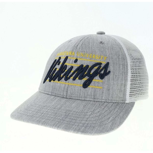 Augustana Vikings Legacy Athletic Scripty Hat Kids' Adjustable Hat One Size Grey Heather/White