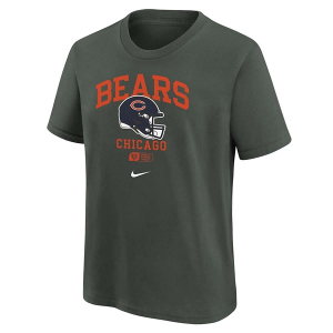 Kids' Chicago Bears Nike Essential Helmet T-Shirt Large Grey