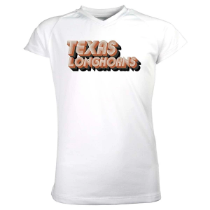 Texas Longhorns Garb Girls' Brittany Kids' T-Shirt XLarge White