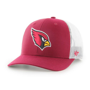 Kids' Arizona Cardinals 47 Brand Strap Trucker Adjustable Hat One Size Red