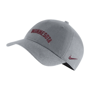 Minnesota Golden Gophers Nike Minnesota Campus Hat Kids' Adjustable Hat One Size Grey