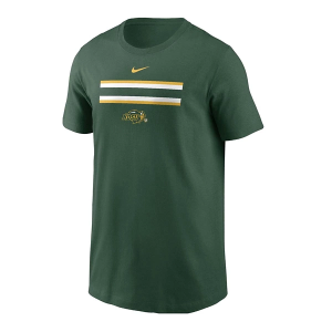 North Dakota State Bison Nike Stripe Kids' T-Shirt Large Green