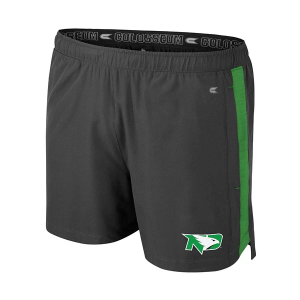 North Dakota Fighting Hawks Colosseum North Dakota Langmore Kids' Shorts XLarge Charcoal/Kelly Green
