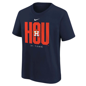Kids' Houston Astros Scoreboard T-Shirt Medium Navy
