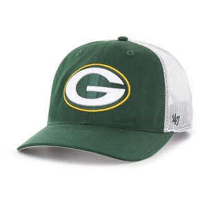 Kids' Green Bay Packers 47 Brand Trucker Snapback Hat Green